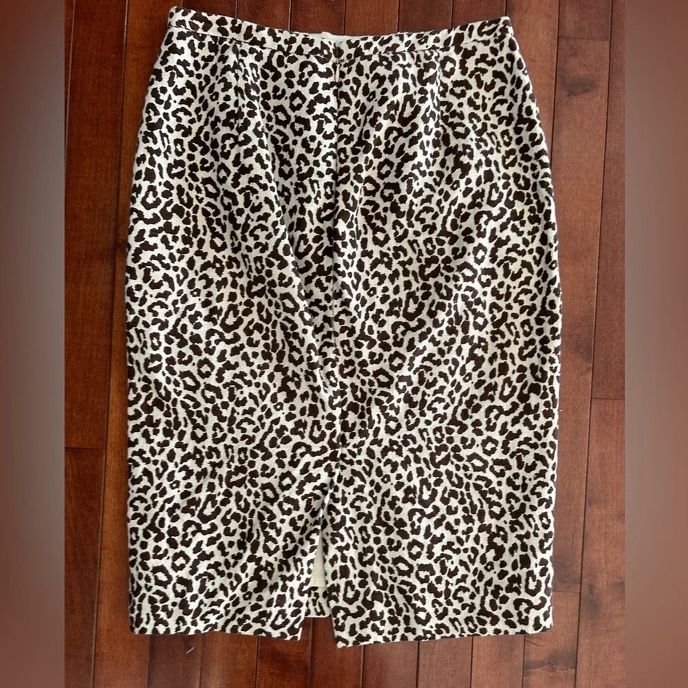 J. Crew Women's Animal Print Pencil Skirt Size 2